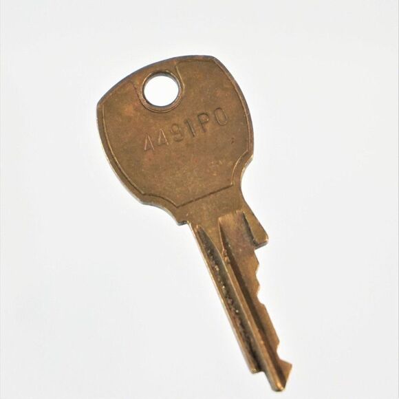 National Cabinet Lock 4491P0 Replacement KEY ONLY BRASS Made In USA 2 inch - Picture 2 of 4
